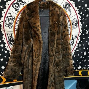 unbranded fur animal print coat